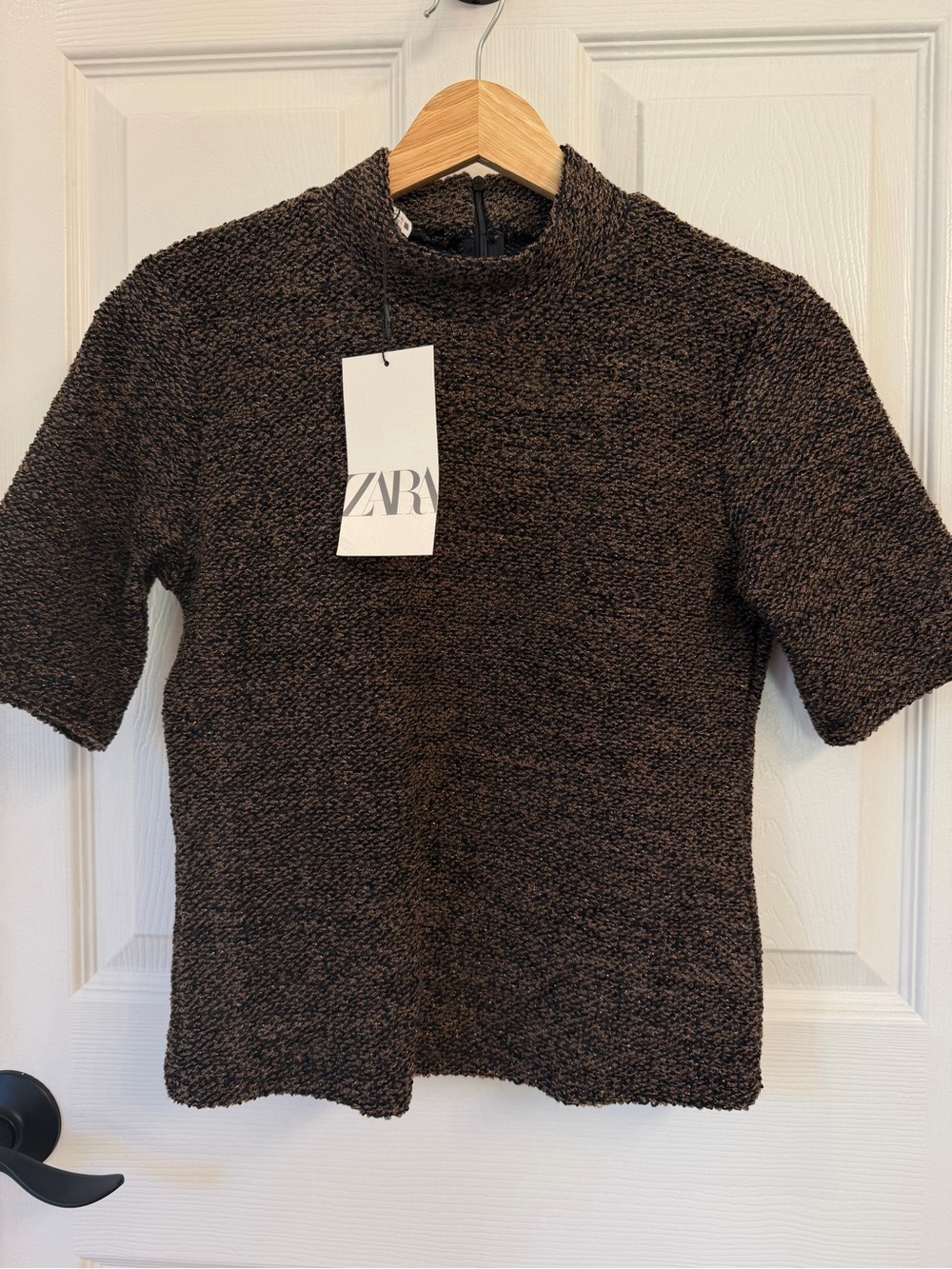 NWT ZARA Knit Short Sleeve Top